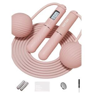 Yottoy Smart Cordless Jump Rope in Pink NWT